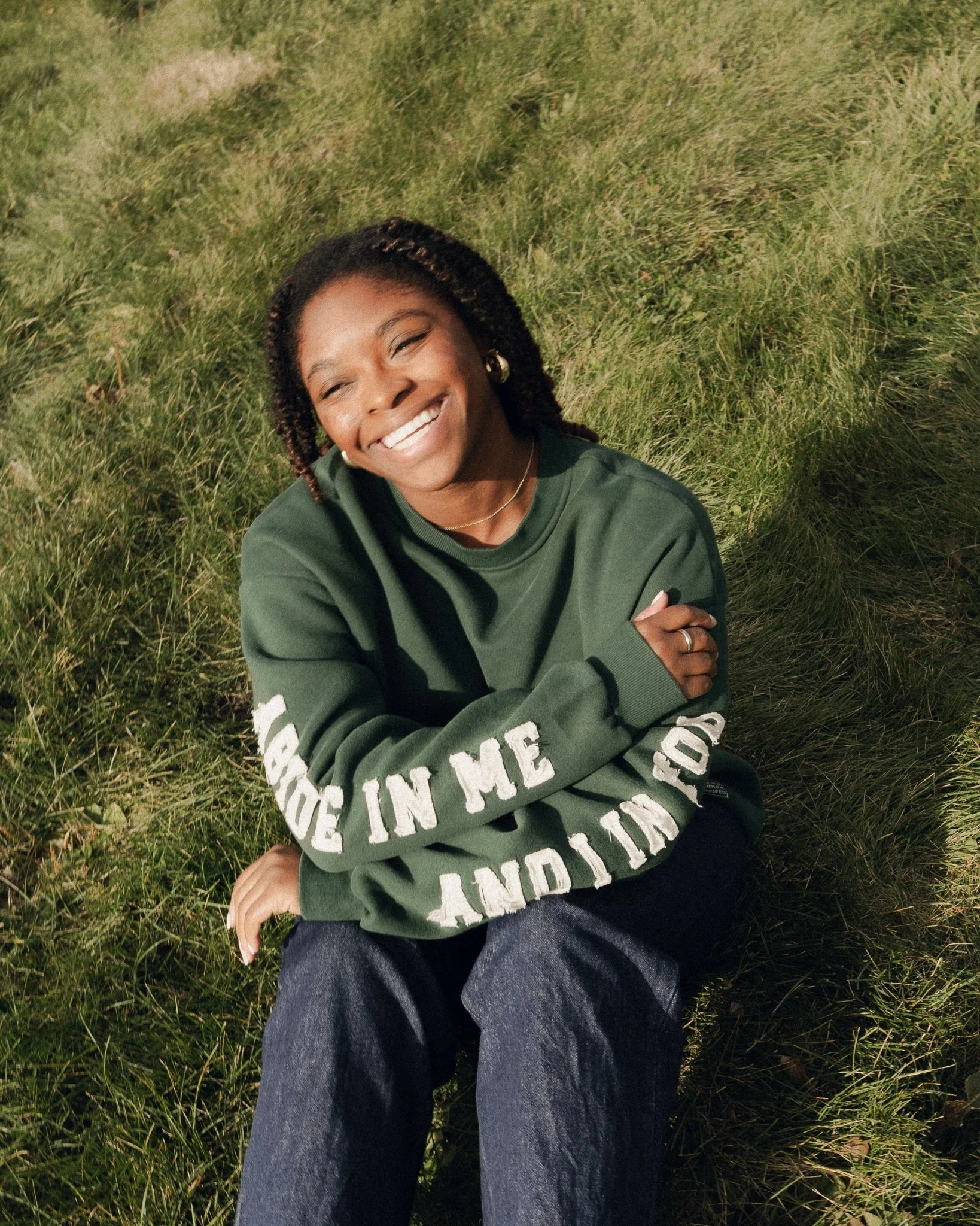 "Abide" Pine Comfort Crewneck - Image 10
