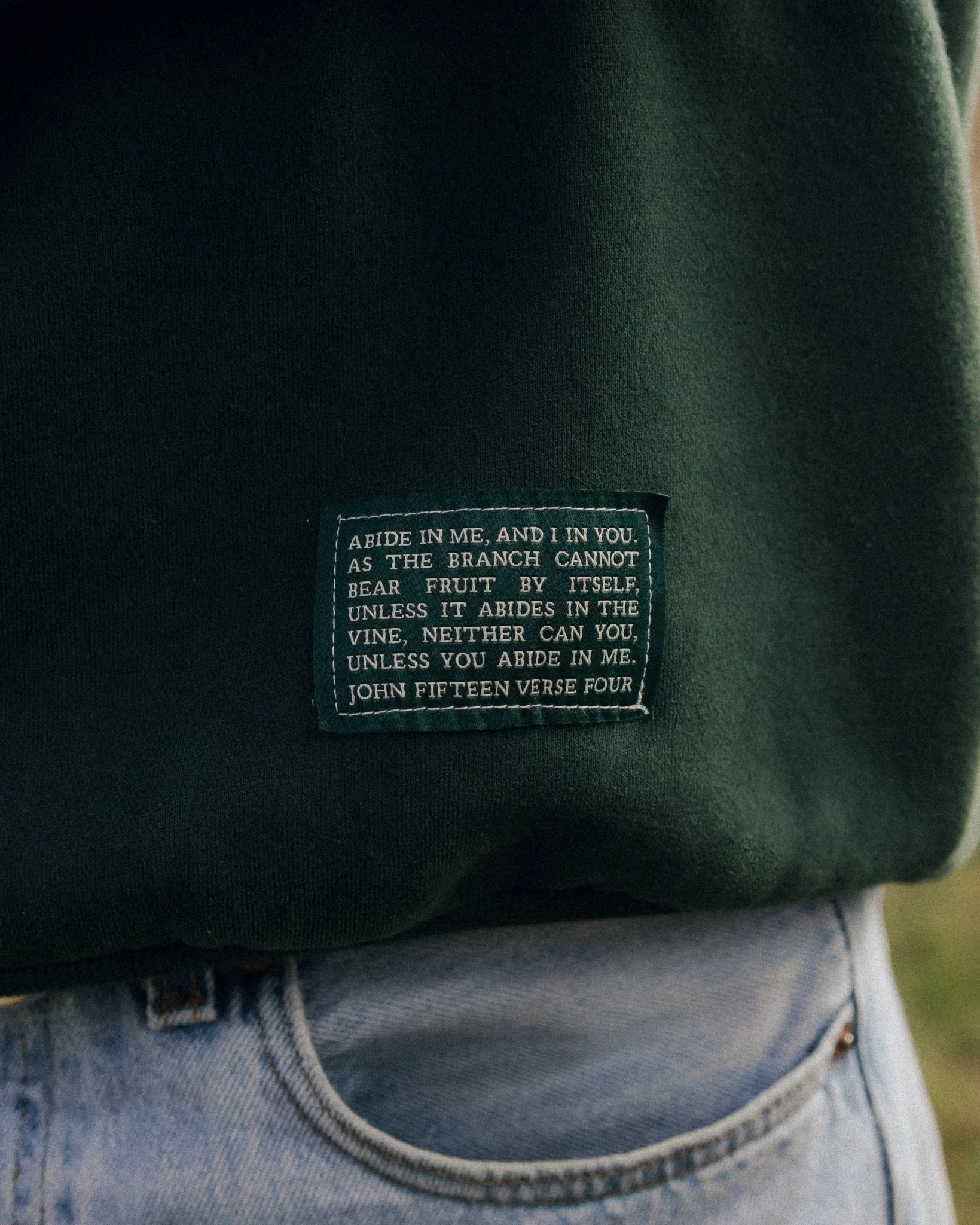 "Abide" Pine Comfort Crewneck - Image 7