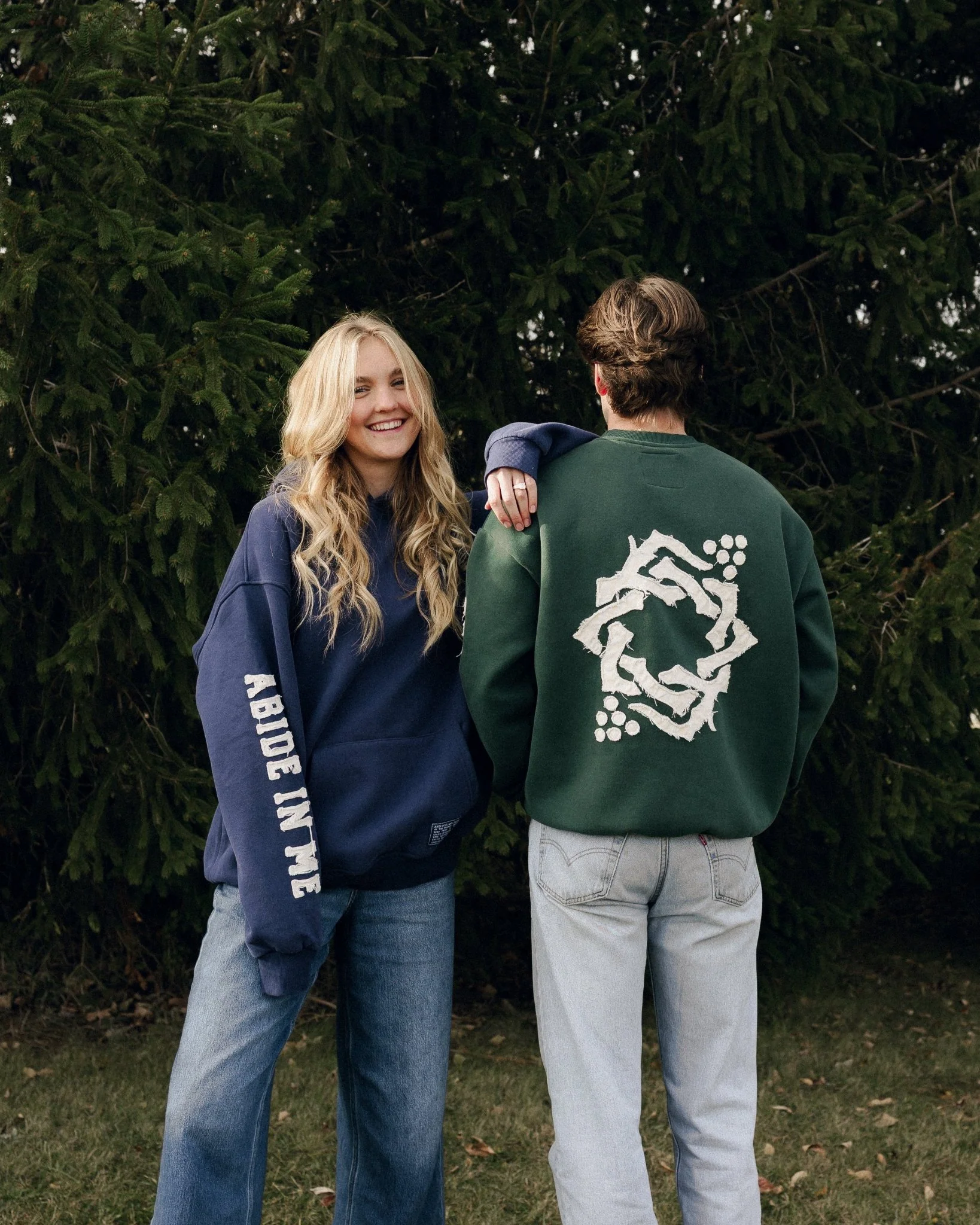 "Abide" Pine Comfort Crewneck - Image 8