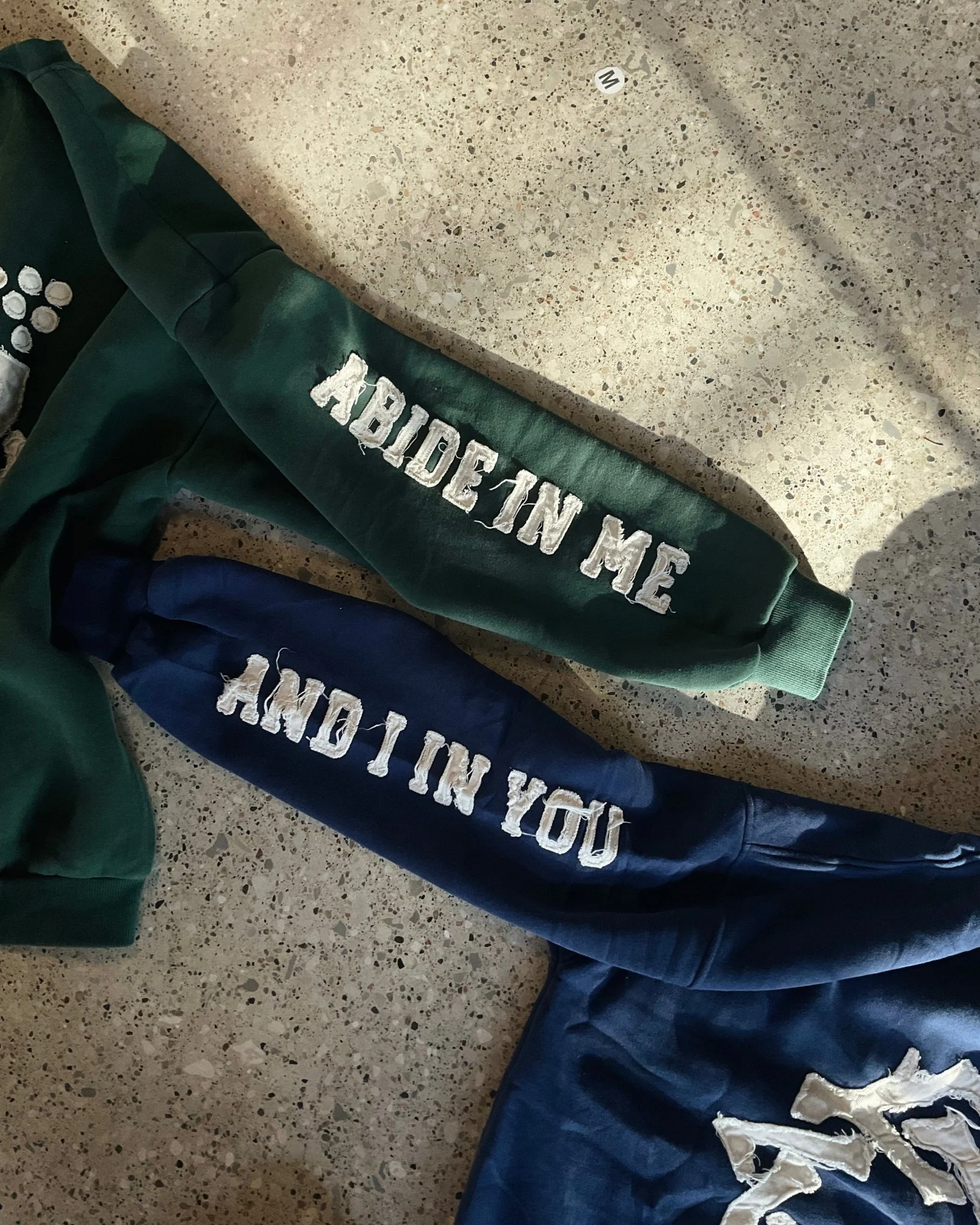 "Abide" Navy Comfort Hoodie - Image 13