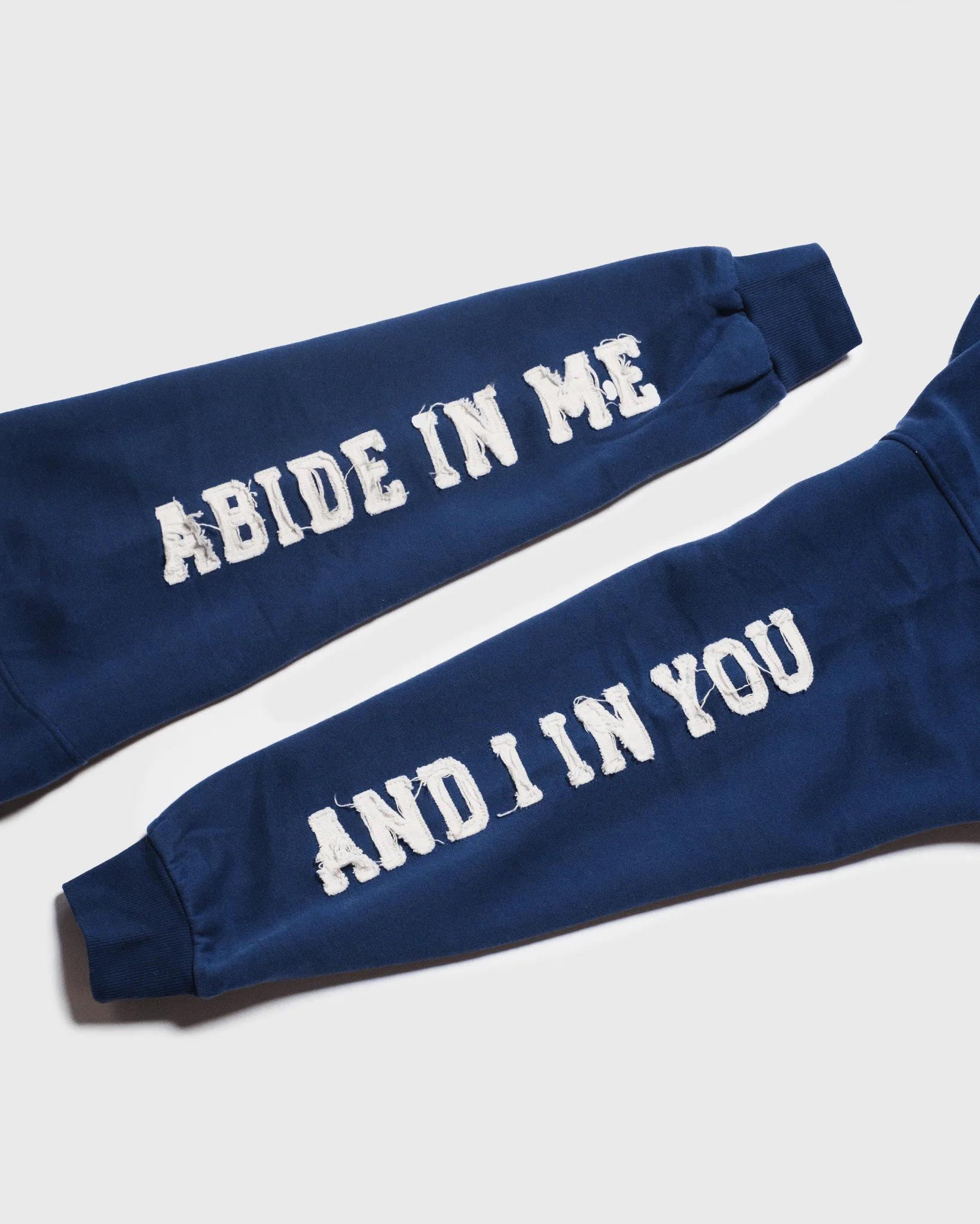 "Abide" Navy Comfort Hoodie - Image 7
