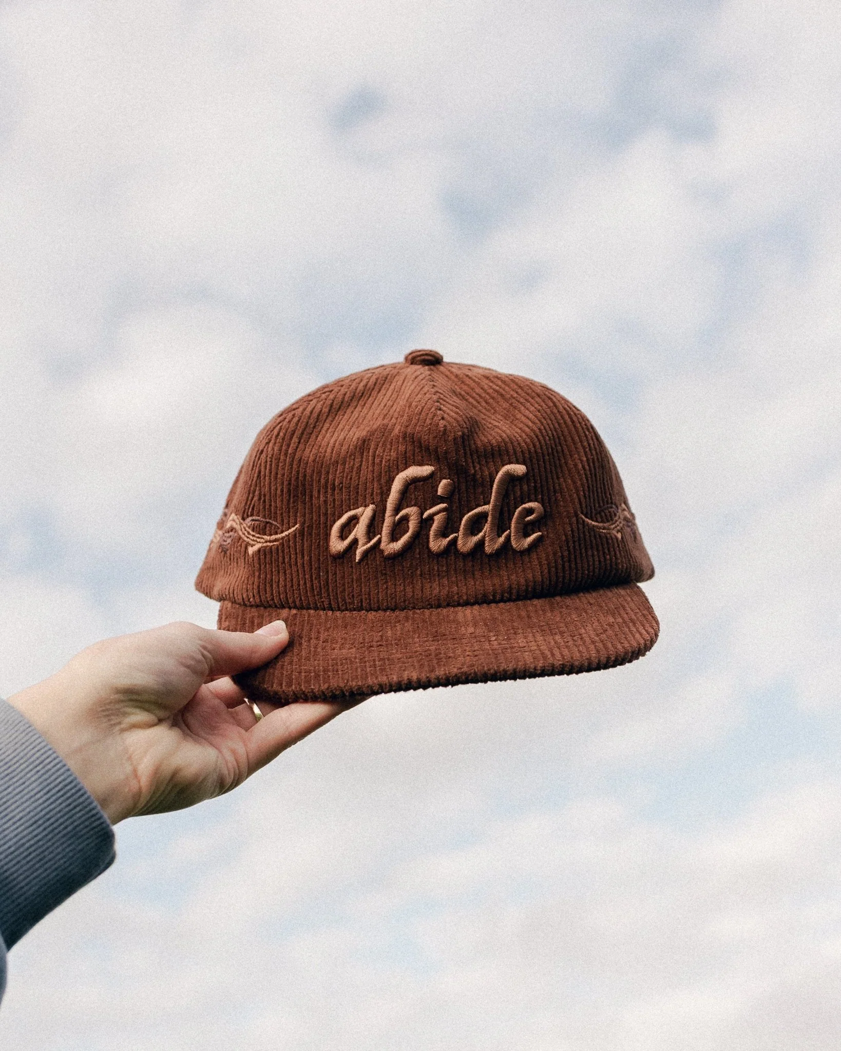 "Abide" Corduroy Hat