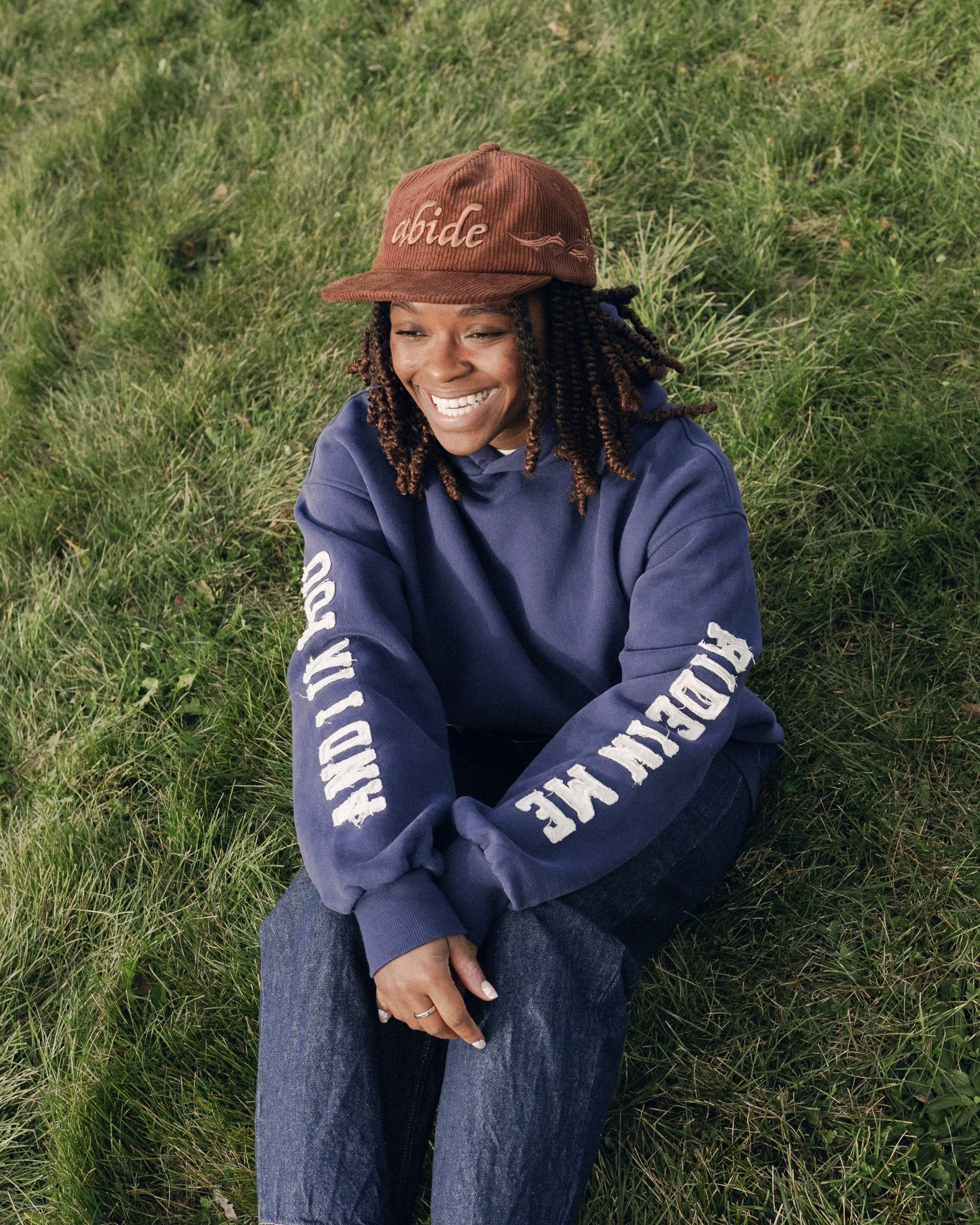 "Abide" Corduroy Hat - Image 4