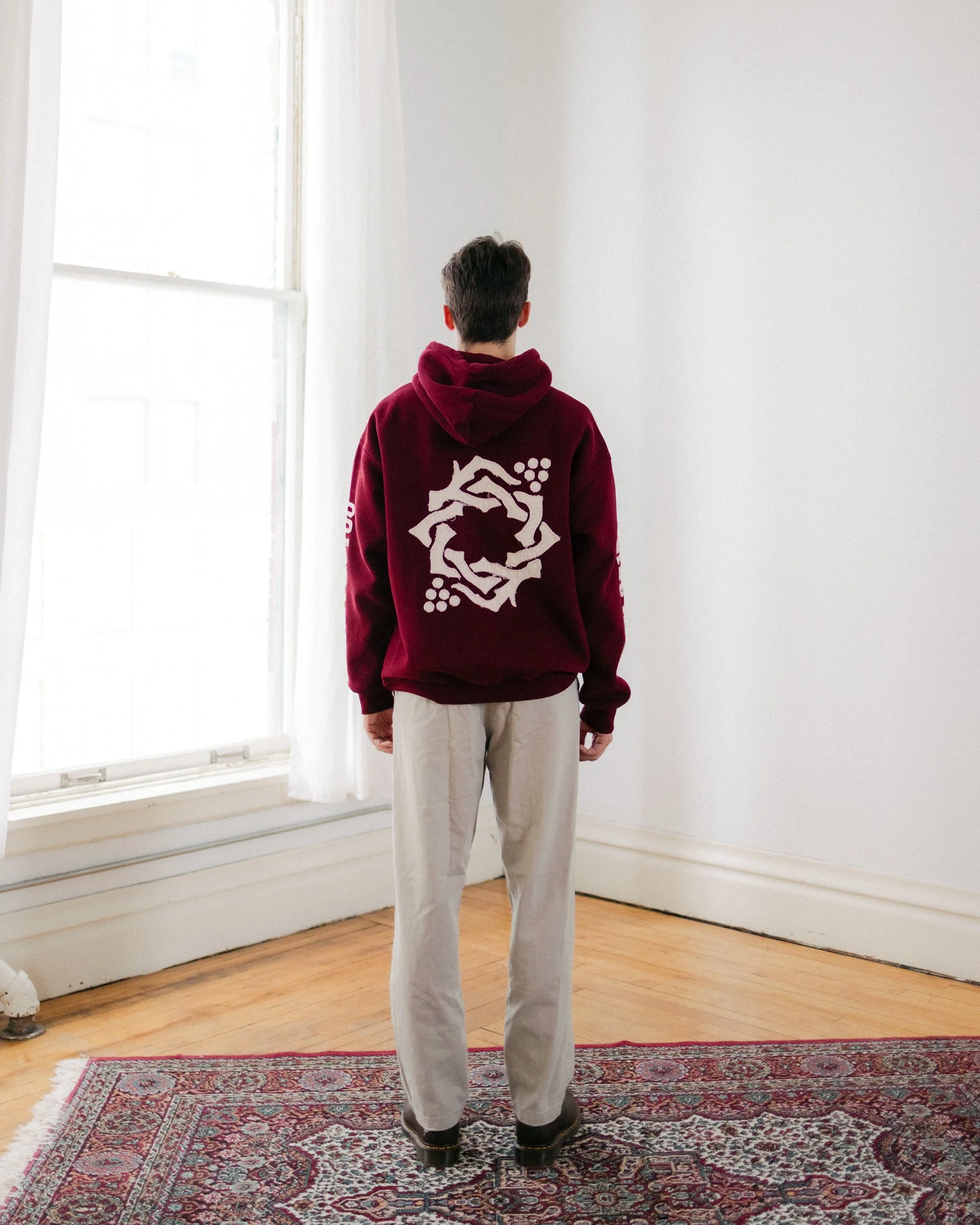 "Abide" Maroon Comfort Hoodie (Limited Edition) - Image 3