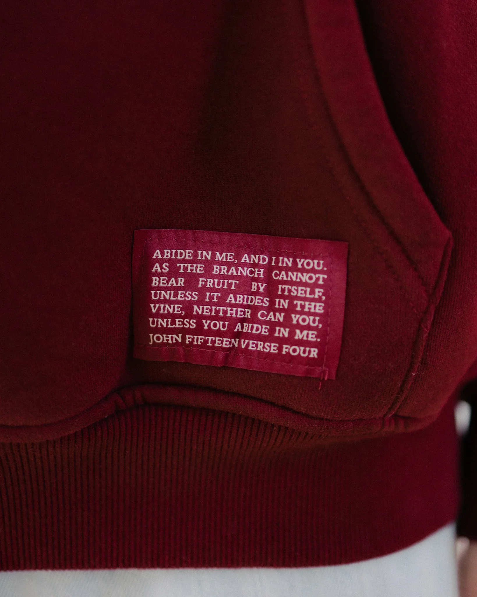 "Abide" Maroon Comfort Hoodie (Limited Edition) - Image 7