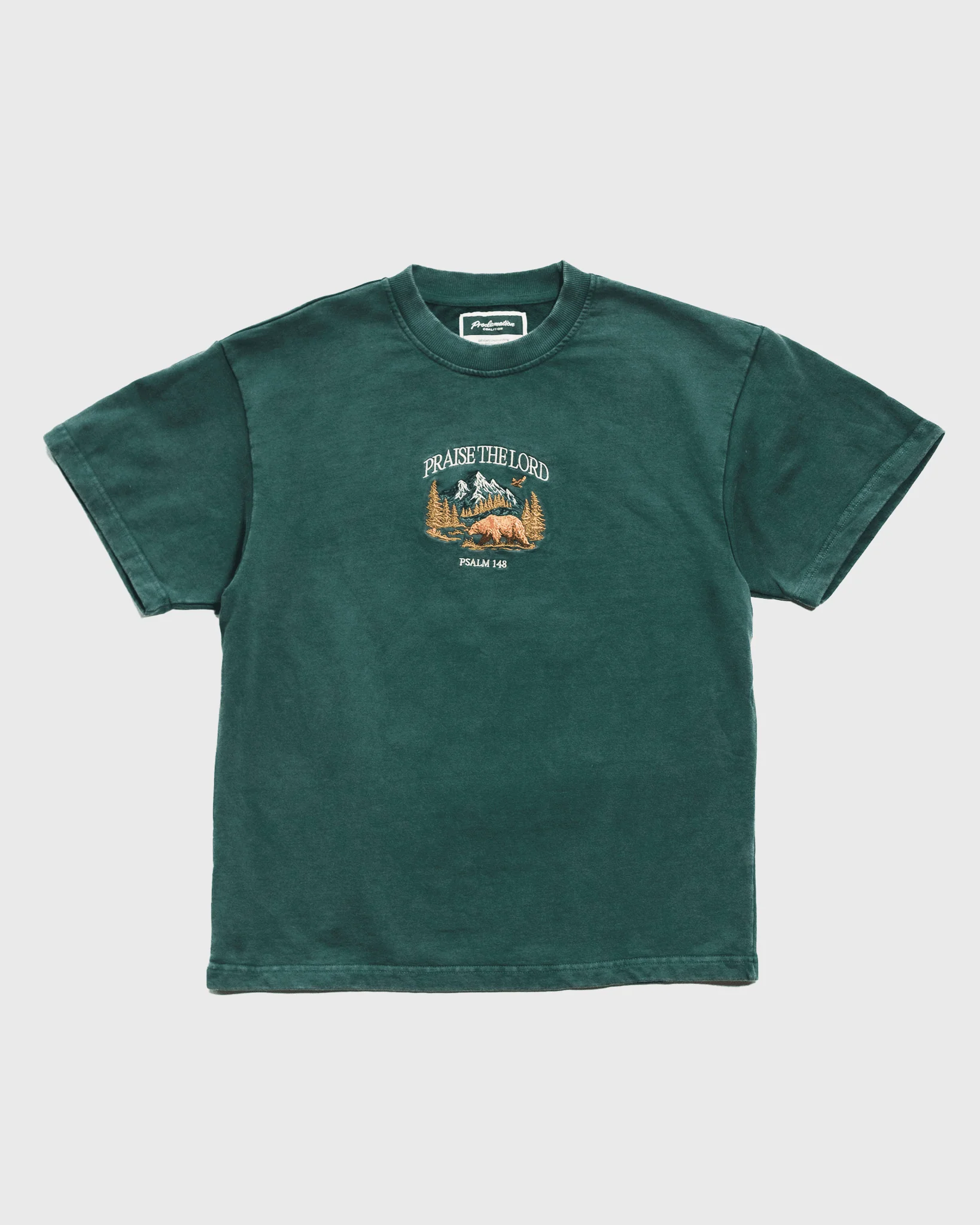 "All Creation PTL" Forest Green Heavyweight+ Tee - Image 4