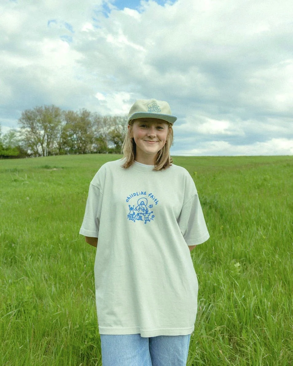 "Childlike Faith" Lunar Heavyweight Tee - Image 3