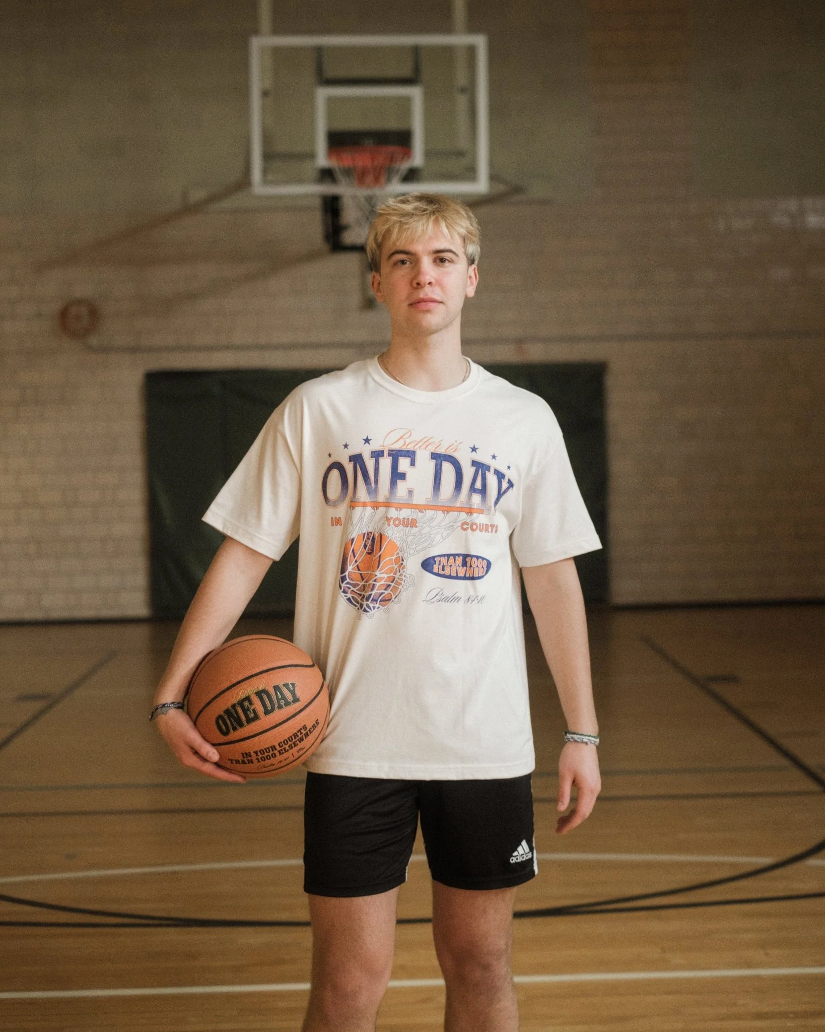 "Stay True X Courts of The Lord" Off-White Tee - Image 5