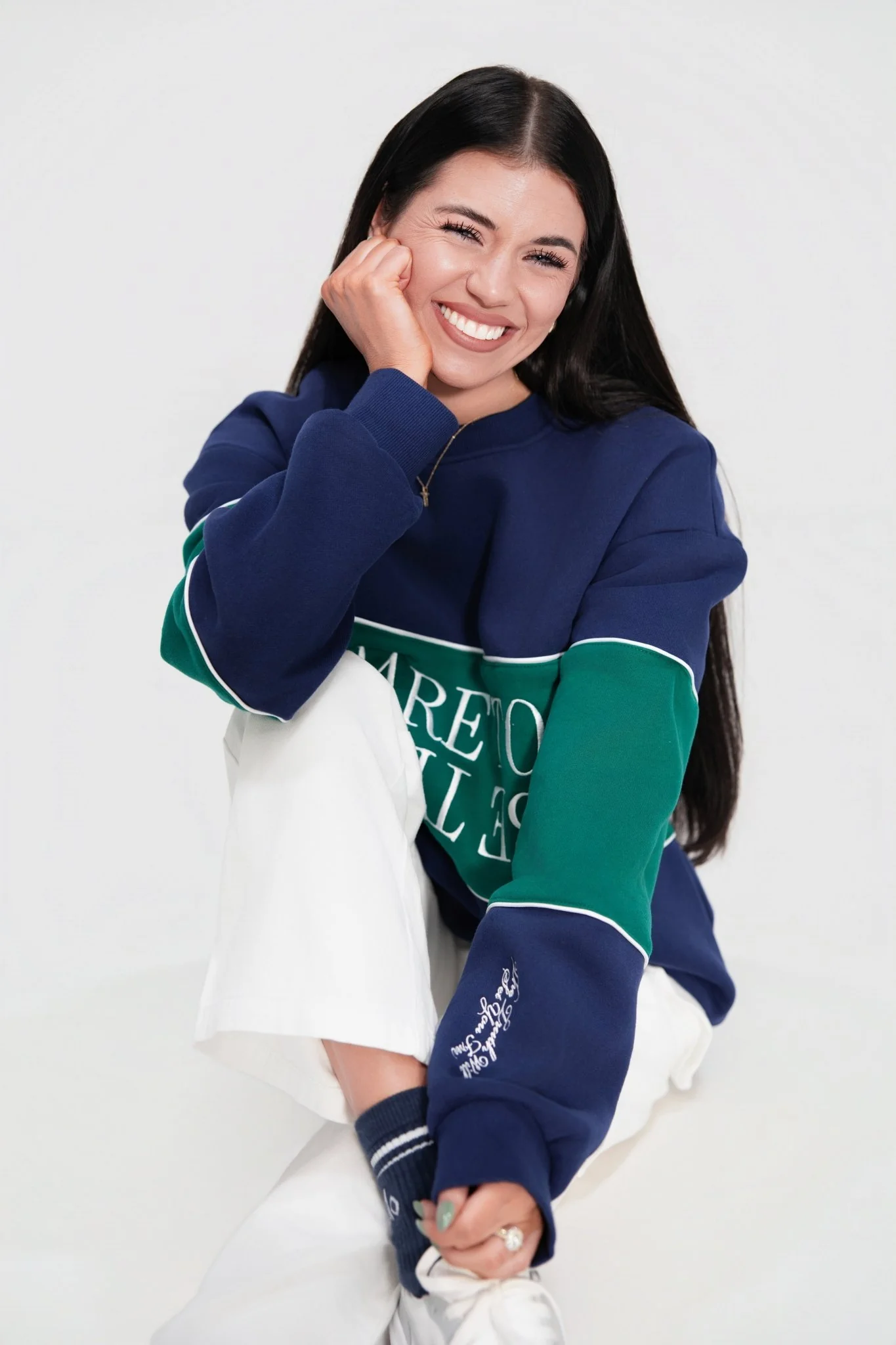 "Dare To Be True" Color-Block Comfort Crewneck - Image 6