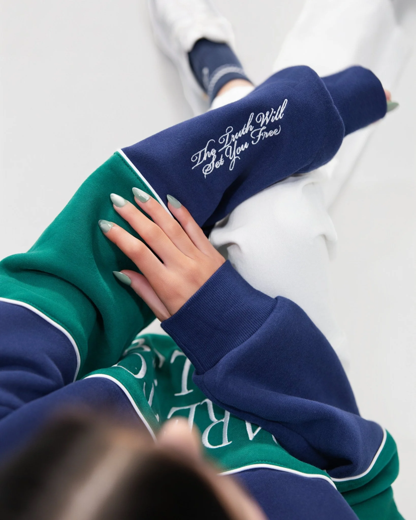 "Dare To Be True" Color-Block Comfort Crewneck - Image 7