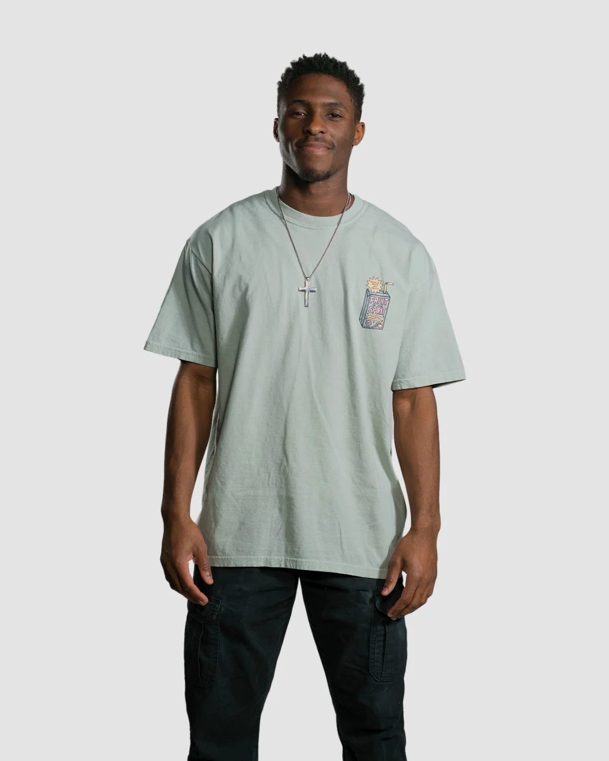 "Juice Box" Sage Tee - Image 6