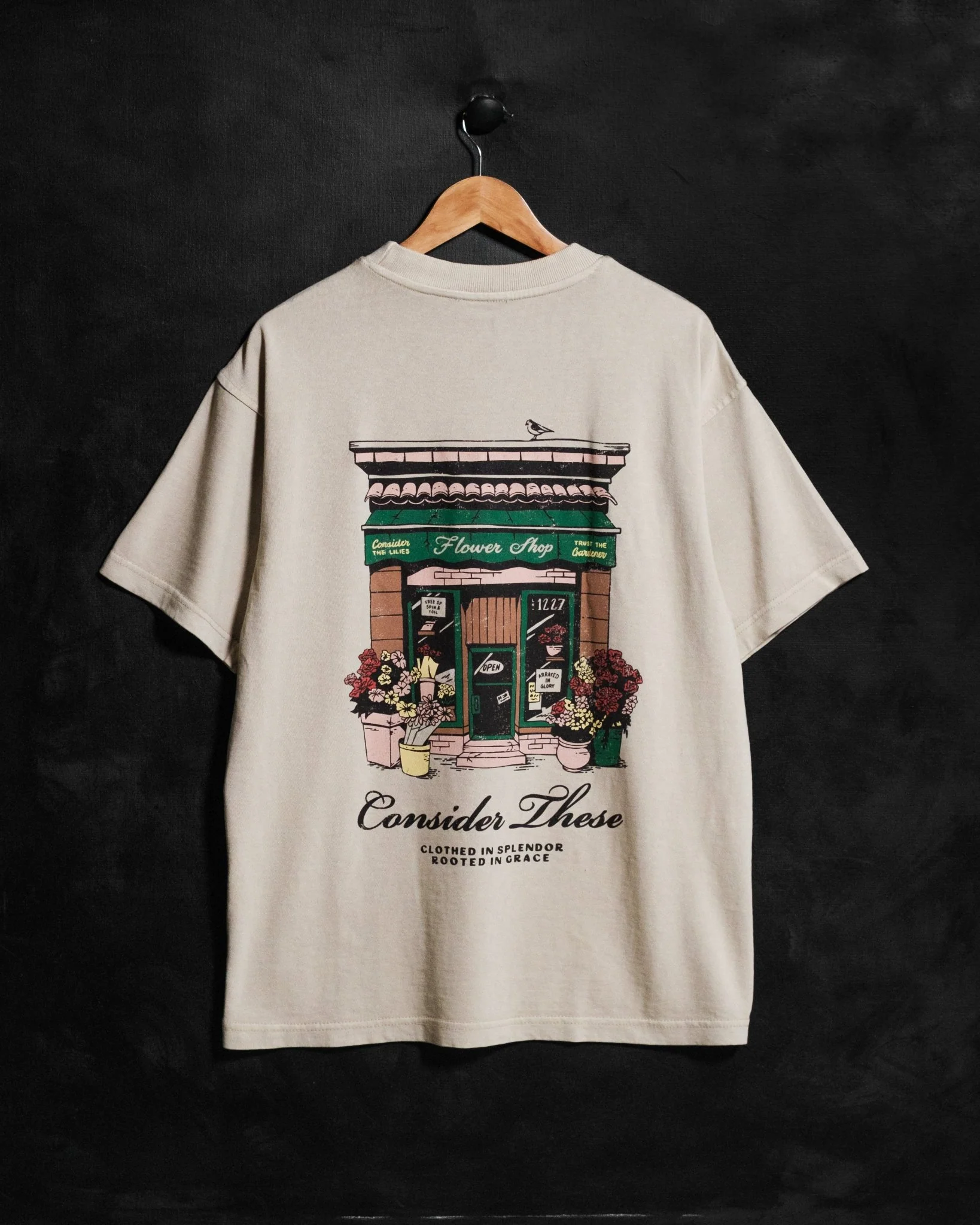 "God's Flower Shop" Heavyweight Tee - Image 5