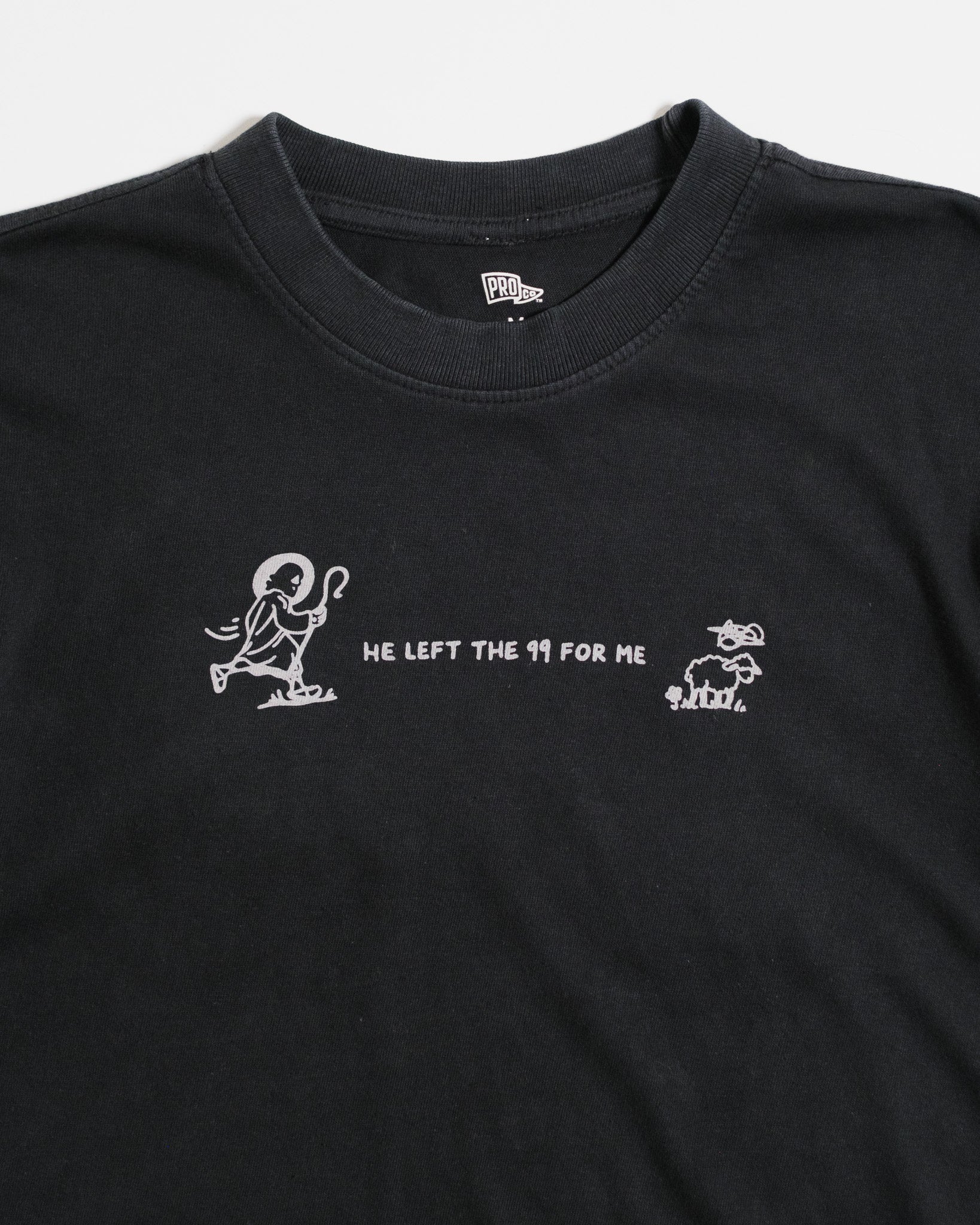 "He Left the 99" Heavyweight Tee - Image 4
