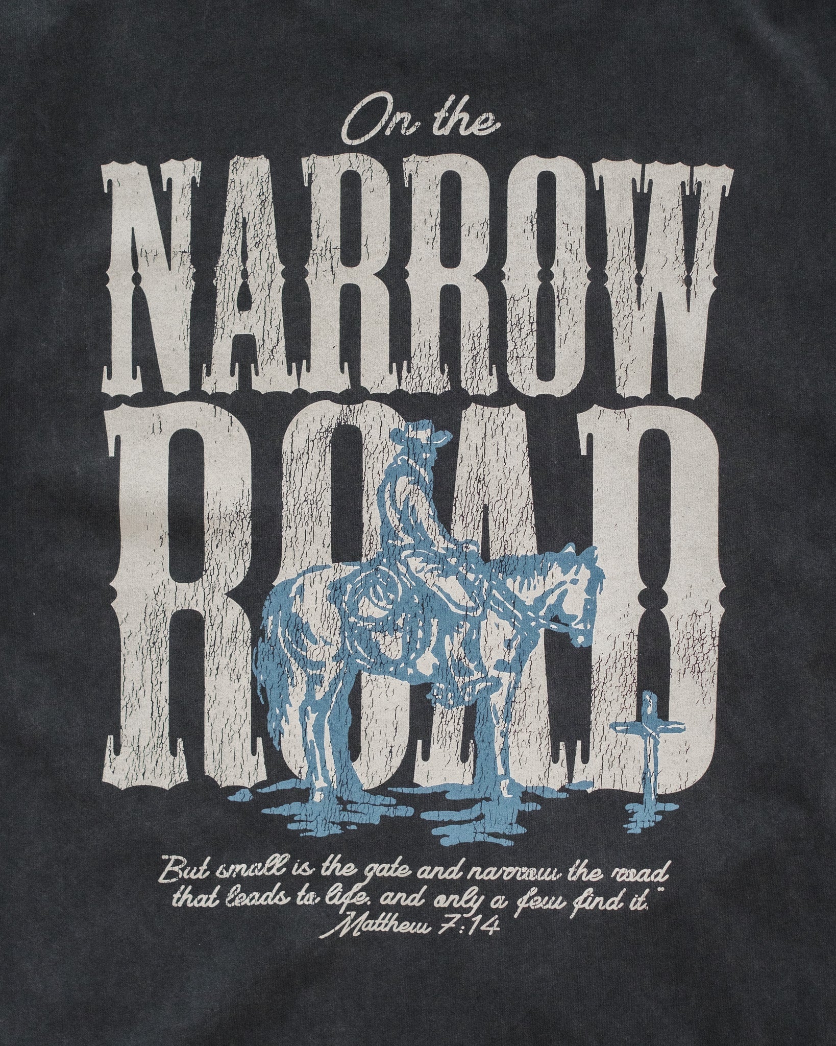 "Narrow Road" Vintage Heavyweight Tee - Image 4