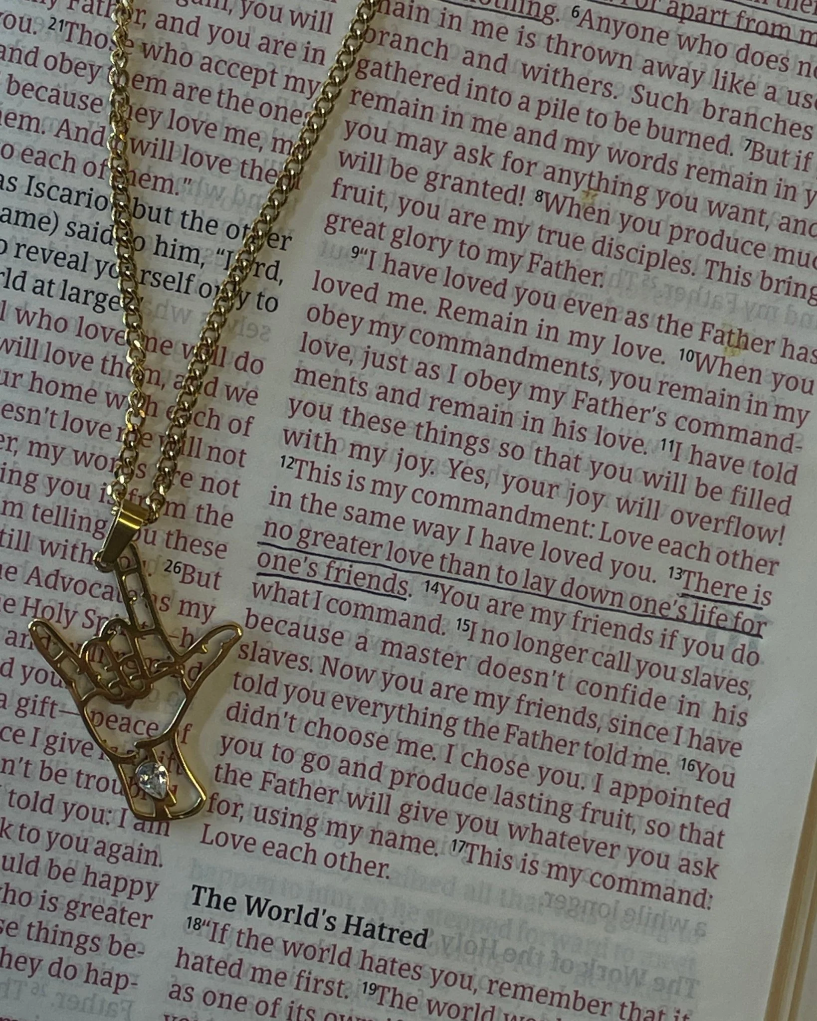 "No Greater Love" Necklace - Image 4