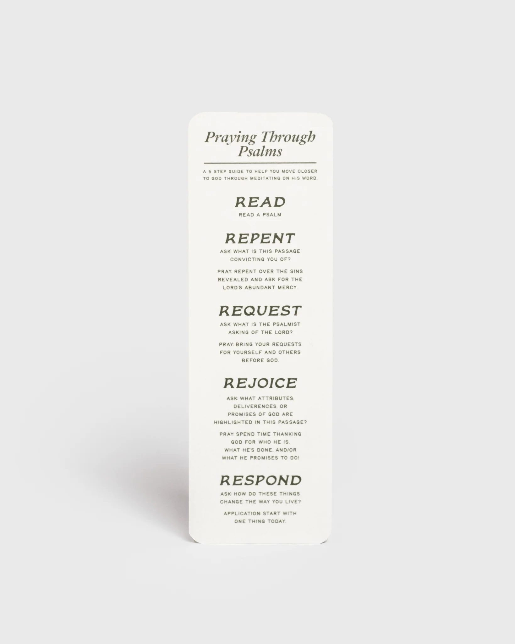 "Praying Through Psalms" Silk Bookmark - Image 3