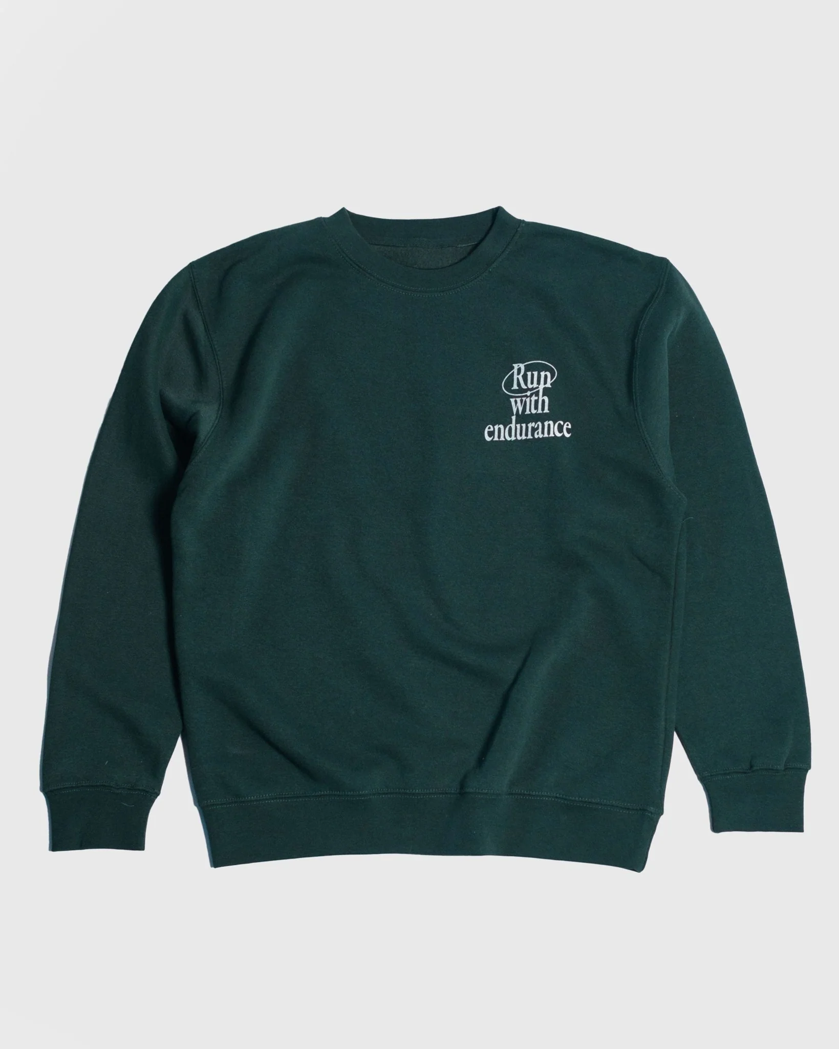 "Run With Endurance" Pine Green Crewneck - Image 9