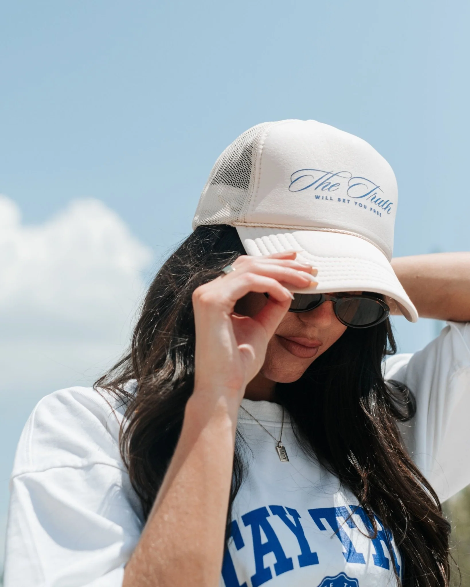 "Set Free X Stay True" Foam Trucker Hat (Clear-Out) - Image 3