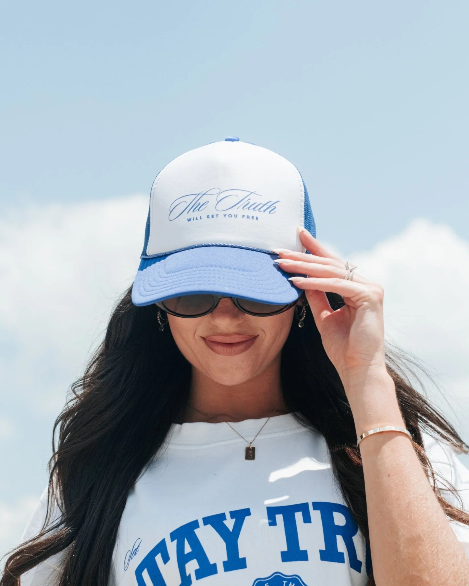 "Set Free X Stay True" Foam Trucker Hat (Clear-Out) - Image 4