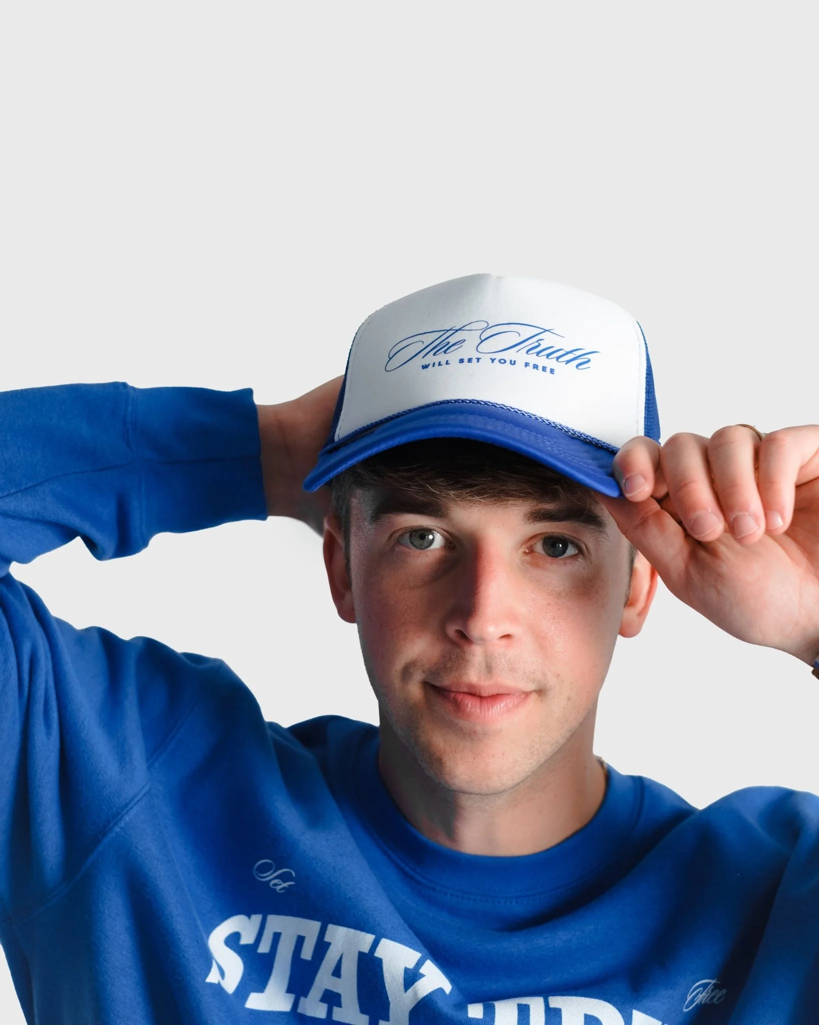 "Set Free X Stay True" Foam Trucker Hat (Clear-Out) - Image 8
