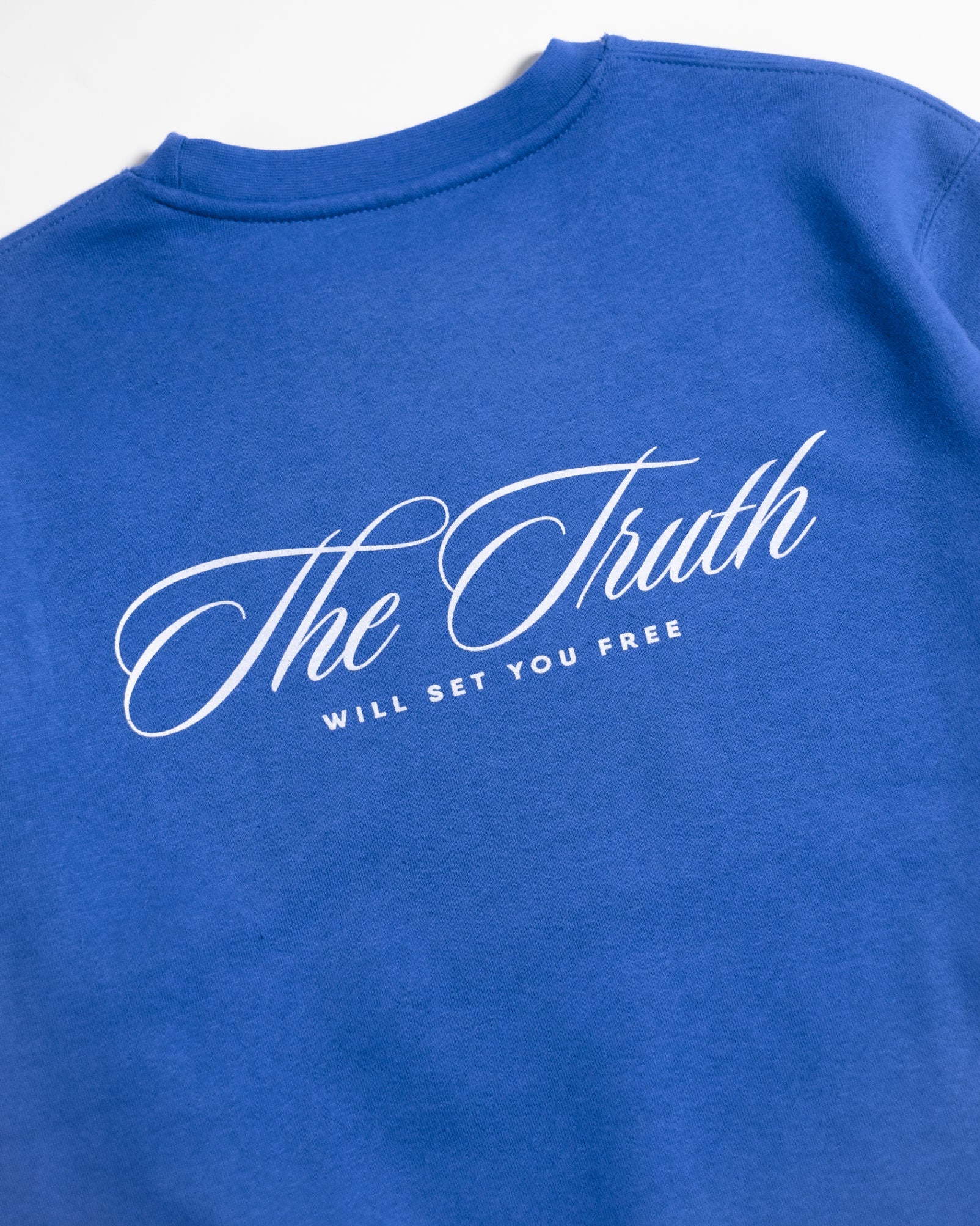"Set Free X Stay True" Royal Blue Crewneck - Image 10