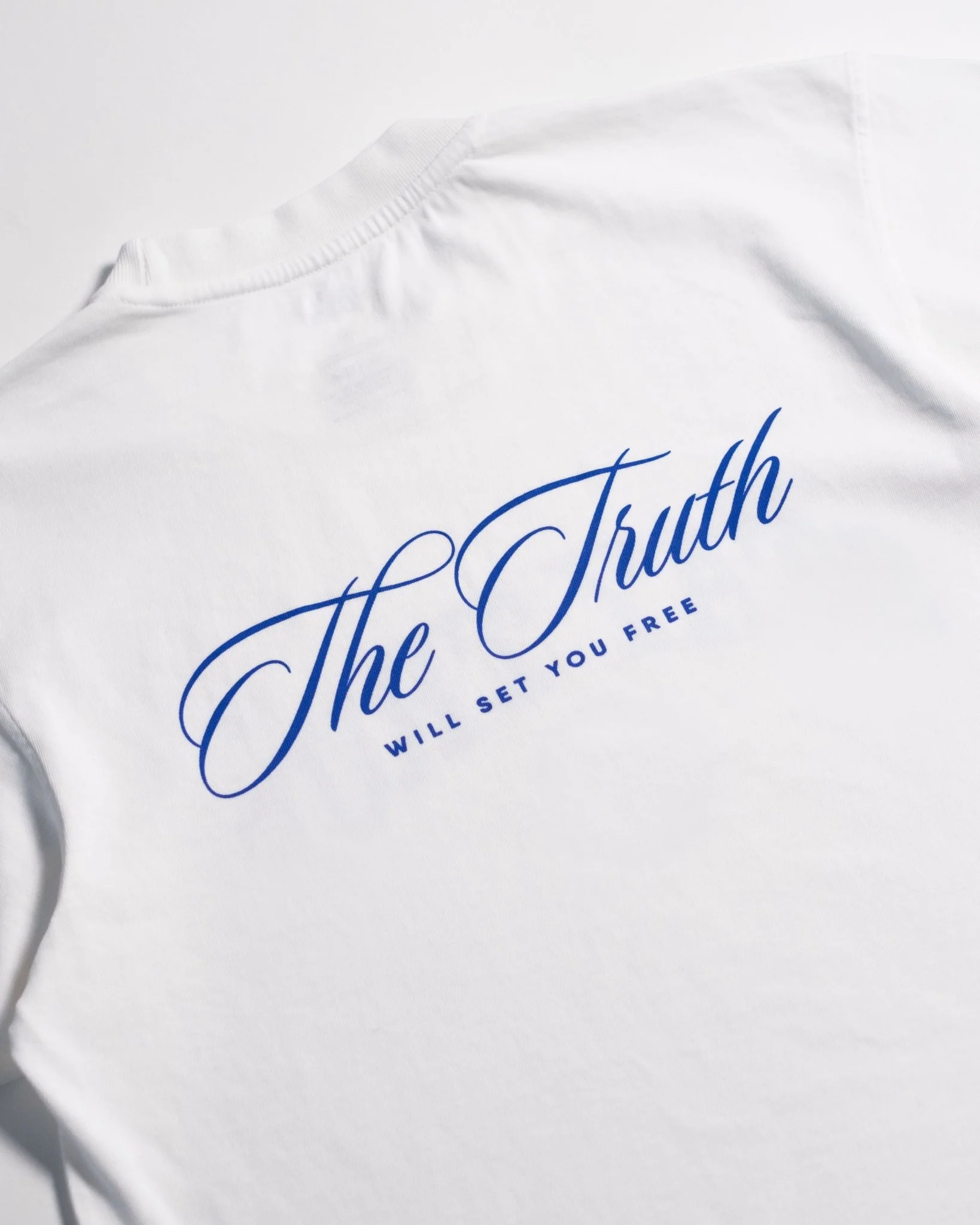 "Set Free X Stay True" White Heavyweight Tee (Clear-Out) - Image 10