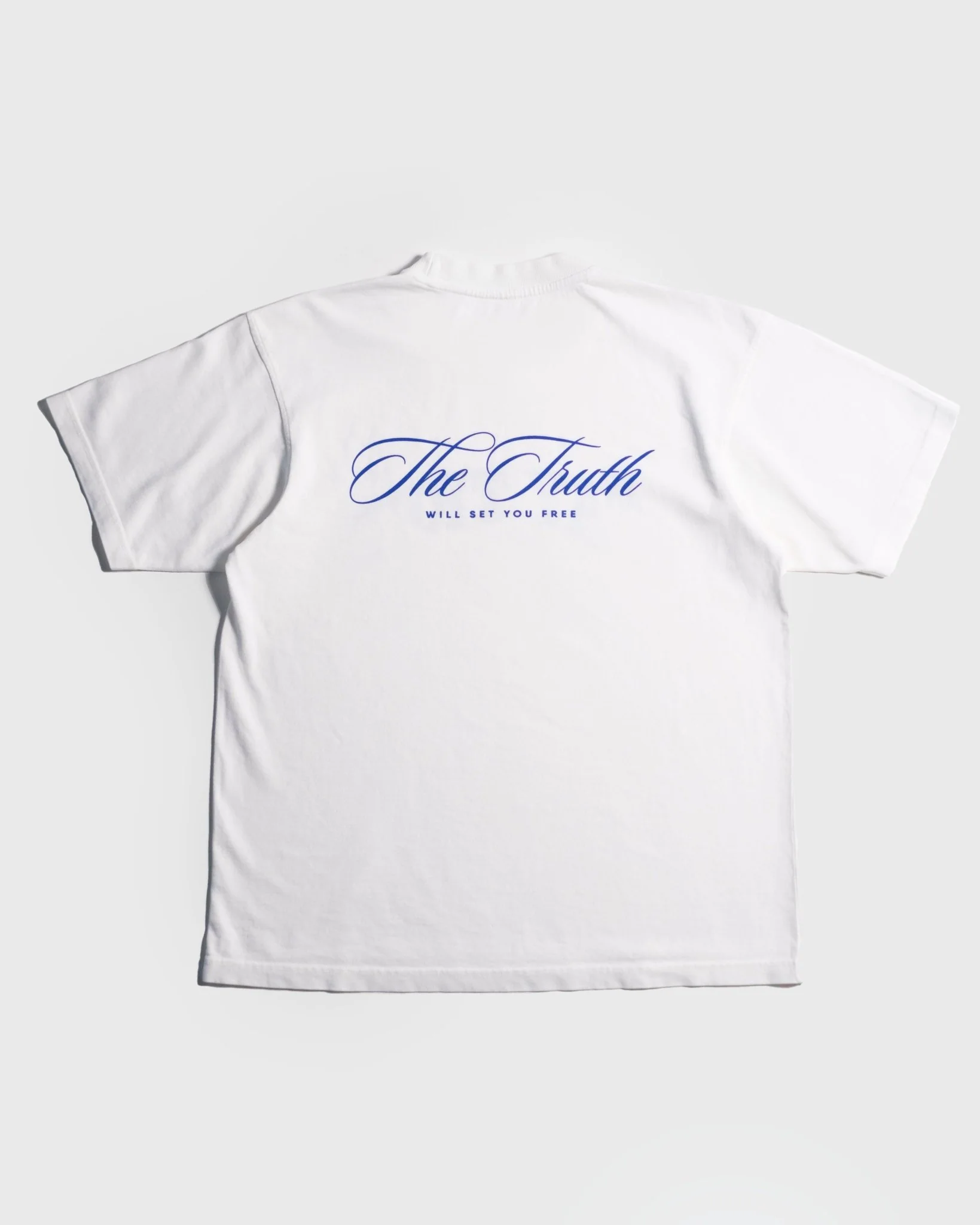 "Set Free X Stay True" White Heavyweight Tee (Clear-Out) - Image 4