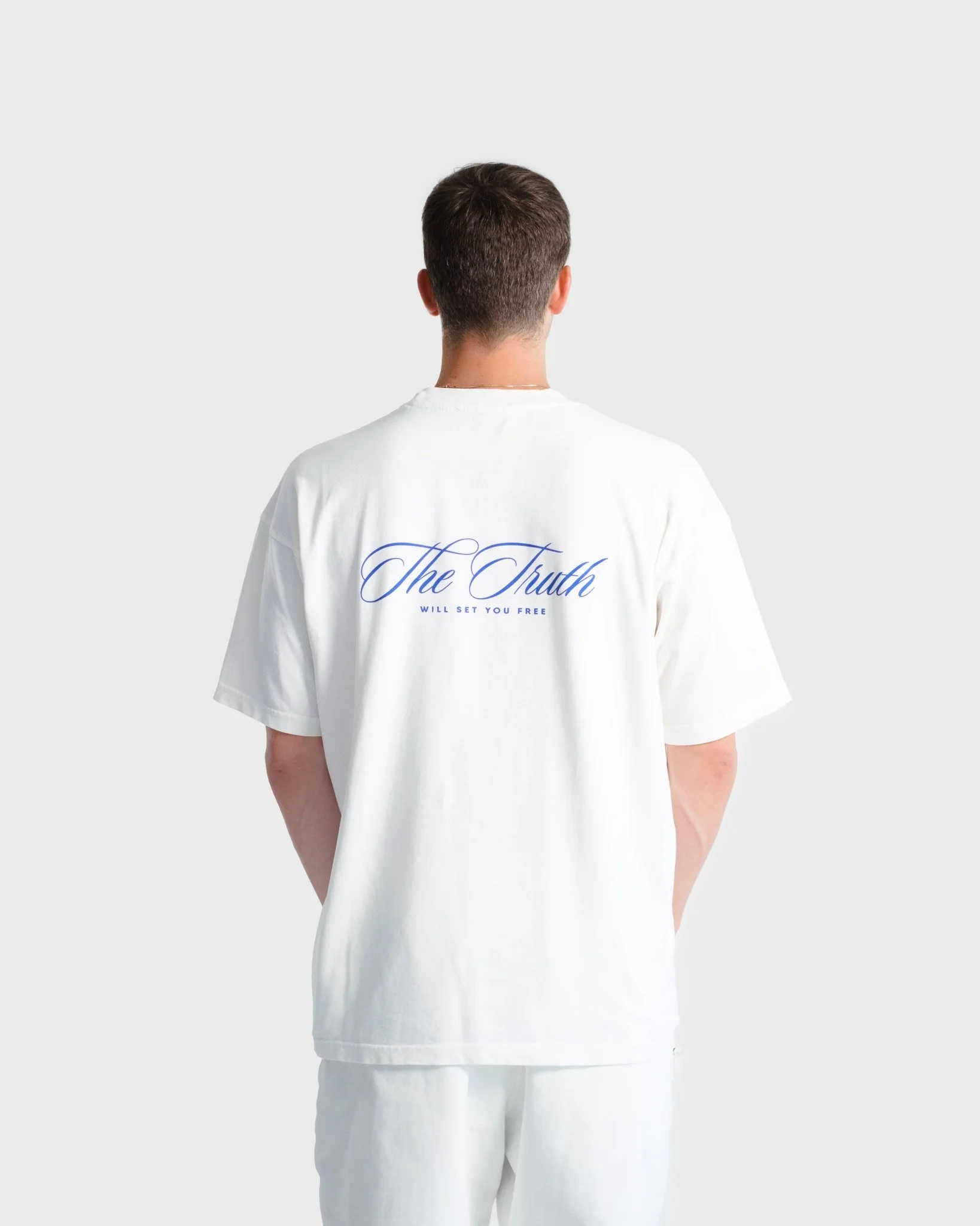 "Set Free X Stay True" White Heavyweight Tee (Clear-Out) - Image 8