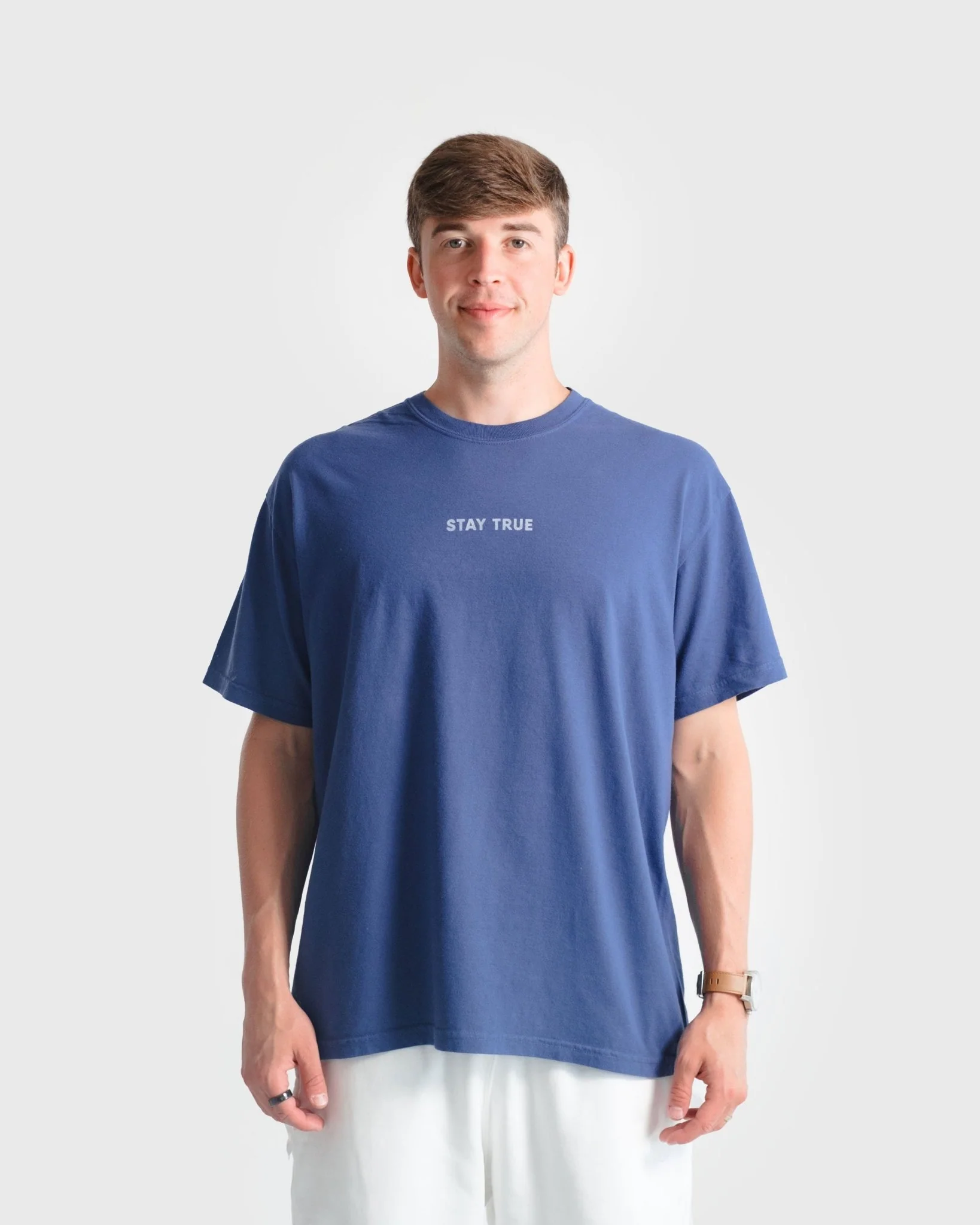 "Stand Firm X Stay True" Faded Navy Tee - Image 7