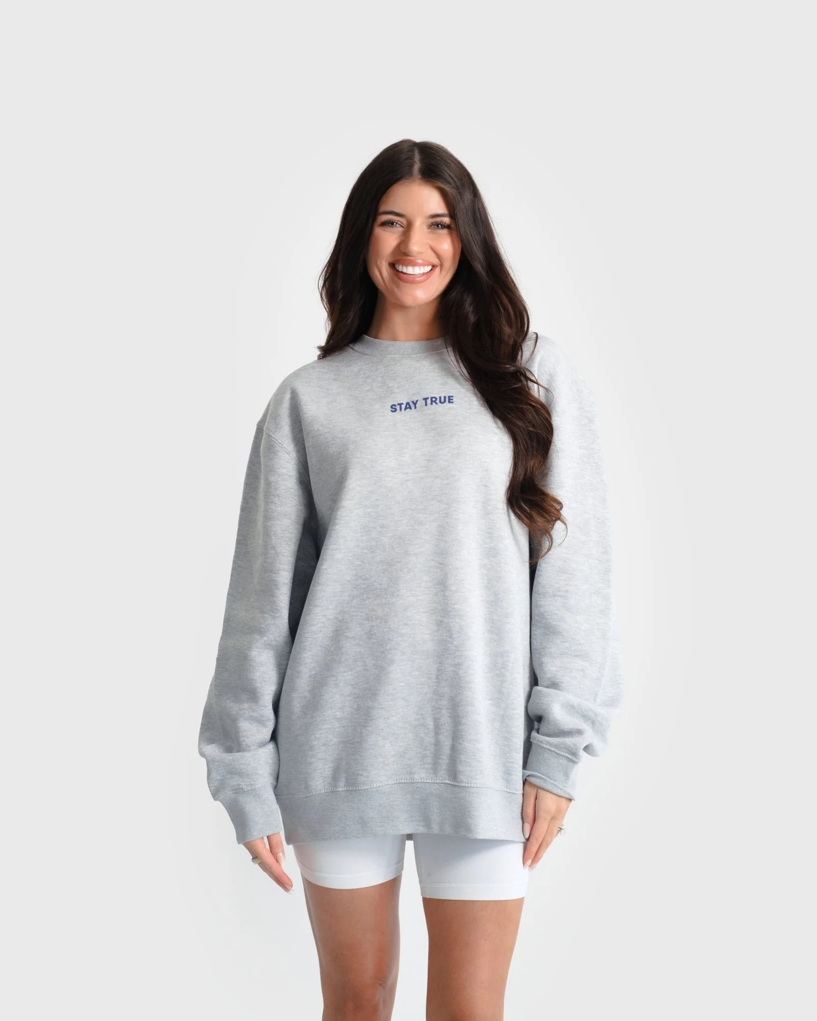 "Stand Firm X Stay True" Heather Grey Crewneck (Clear-Out) - Image 5