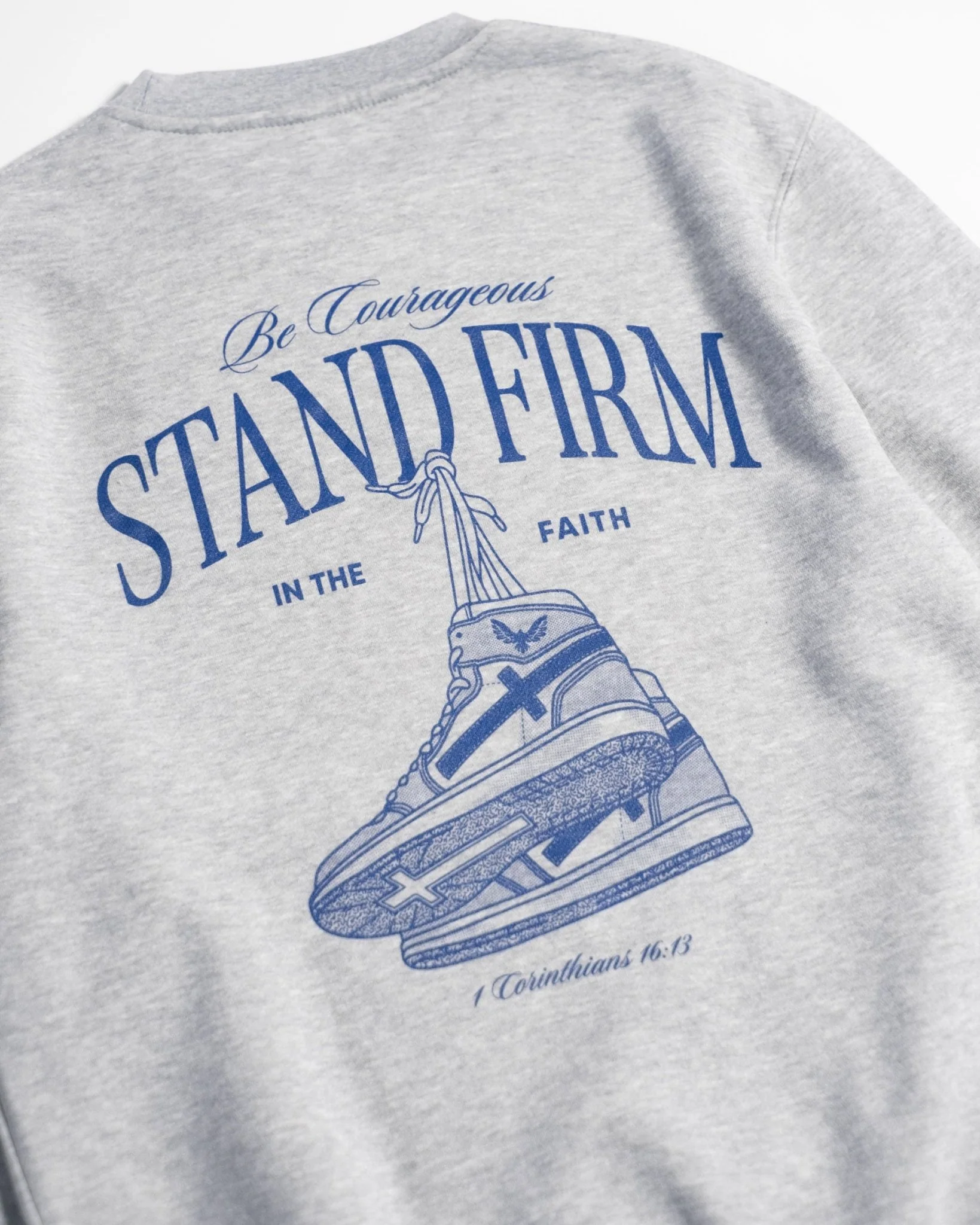 "Stand Firm X Stay True" Heather Grey Crewneck (Clear-Out) - Image 9