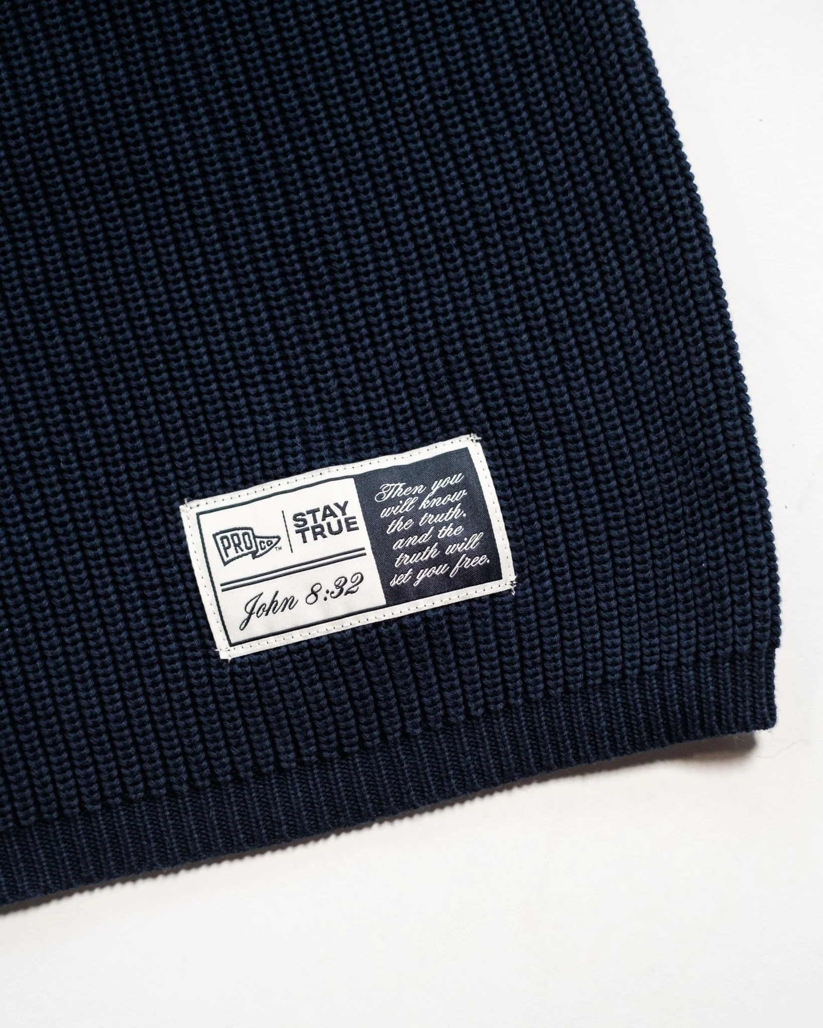 "Stay True" Navy Knit Jersey - Image 4