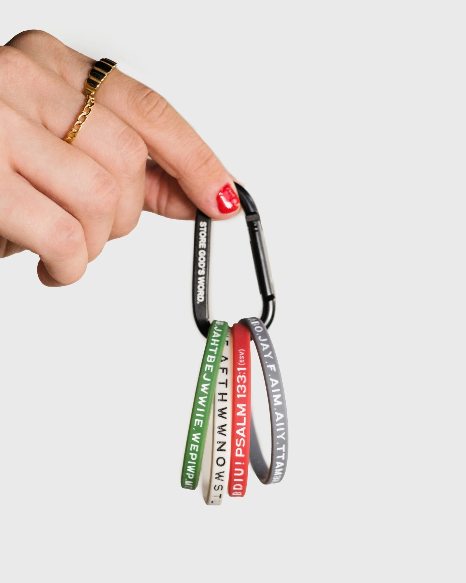 Wristband Carabiner - "Store God's Word" - Image 6